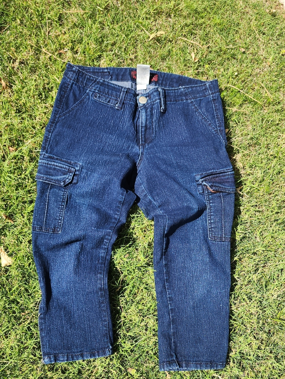 Stretchy Cargo Cropped Jeans 👍